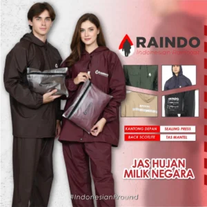 RAINDO Jas Hujan Pria dan Wanita Tebal Anti Angin Oxford Cloth baru